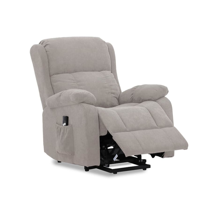 fauteuil relax releveur &eacute;lectrique en tissu beige