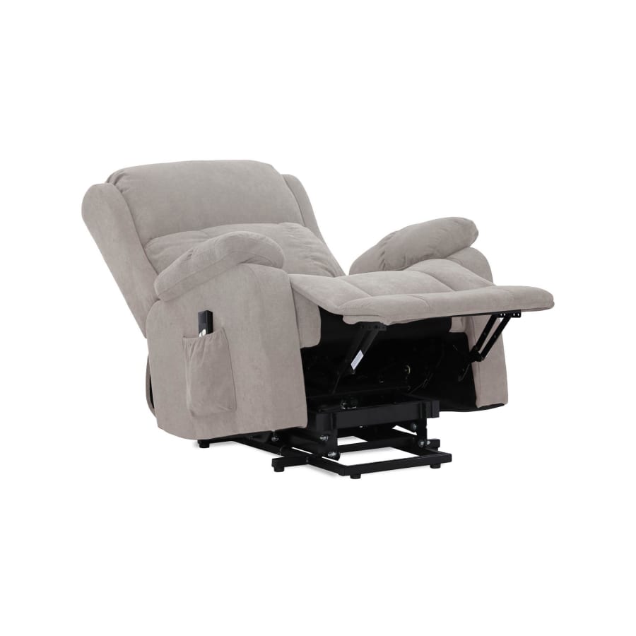 fauteuil relax releveur &eacute;lectrique en tissu beige