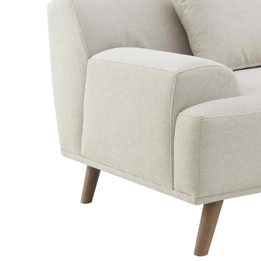 Canapé scandinave 4 places en tissu beige