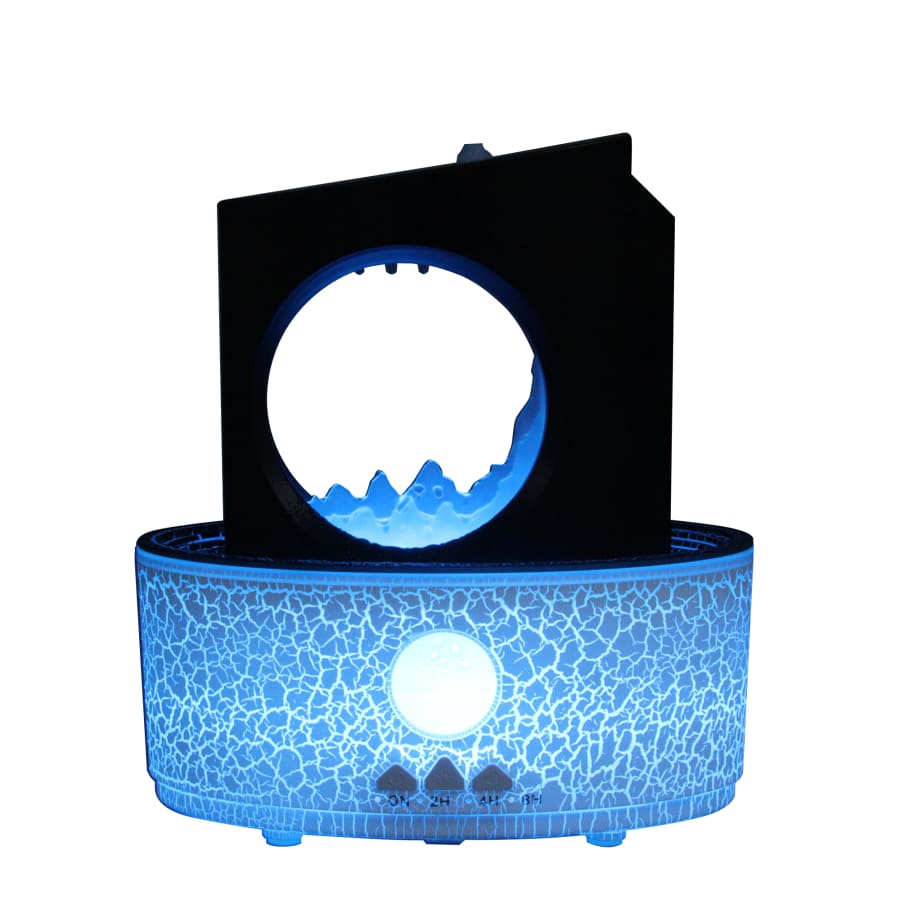 Diffuseur d'huiles essentielles &agrave; LED noir