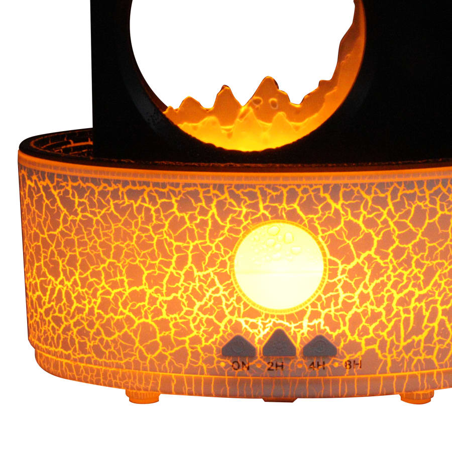 Diffuseur d'huiles essentielles &agrave; LED noir