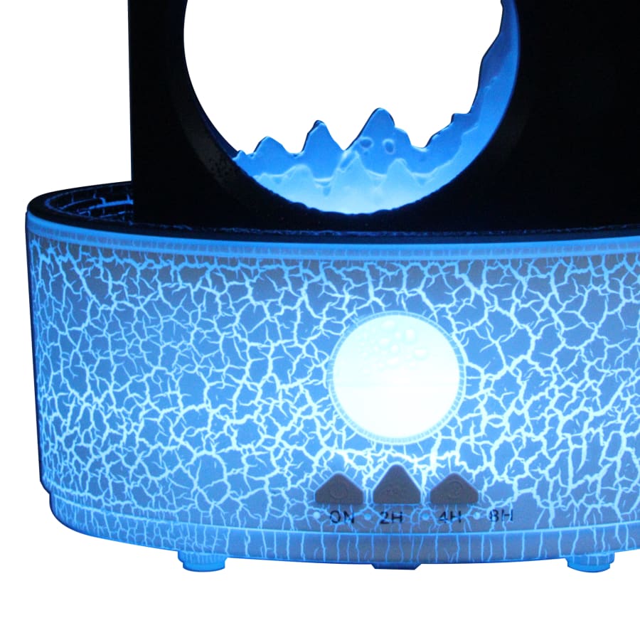 Diffuseur d'huiles essentielles &agrave; LED noir