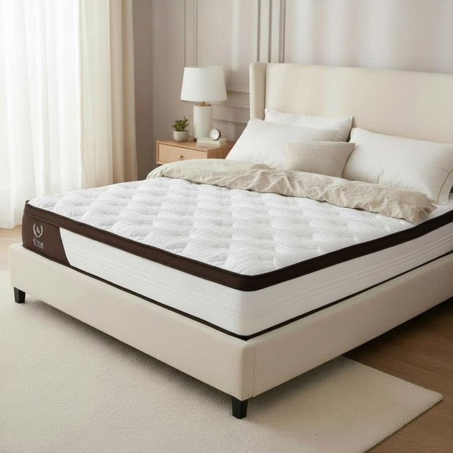 Matelas hybride mousse et ressorts ensach&eacute;s 140x190 cm