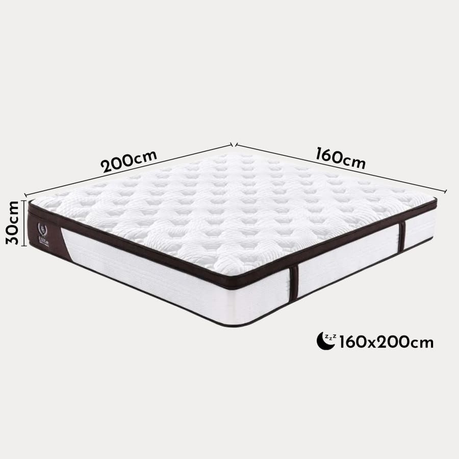Matelas hybride mousse et ressorts ensachés 160x200 cm