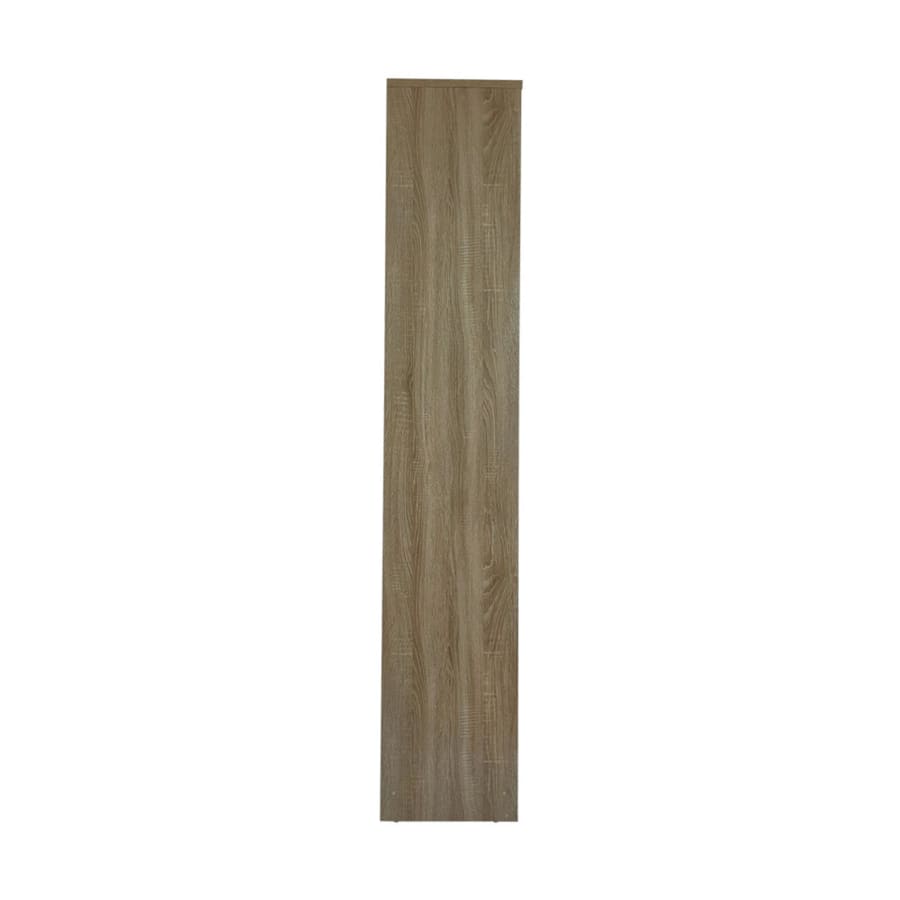 Armoire 2 portes 5 &eacute;tag&egrave;res couleur bois clair