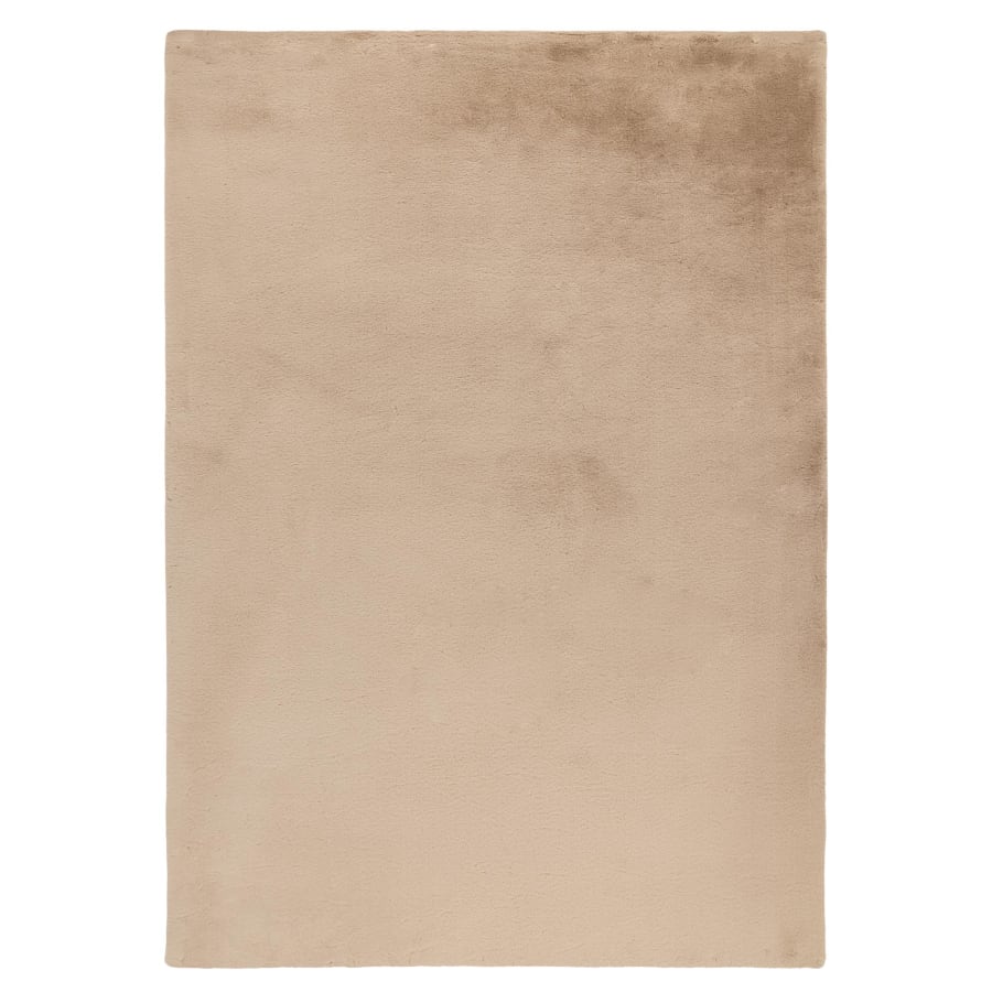 Tapis en tissu doux beige - 160x230 cm
