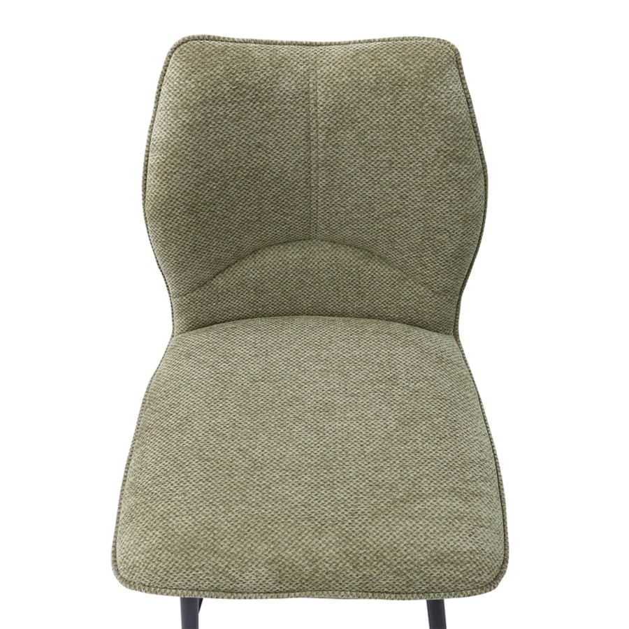 Lot de 2 tabourets pivotants en tissu taupe pi&egrave;tement m&eacute;tal noir