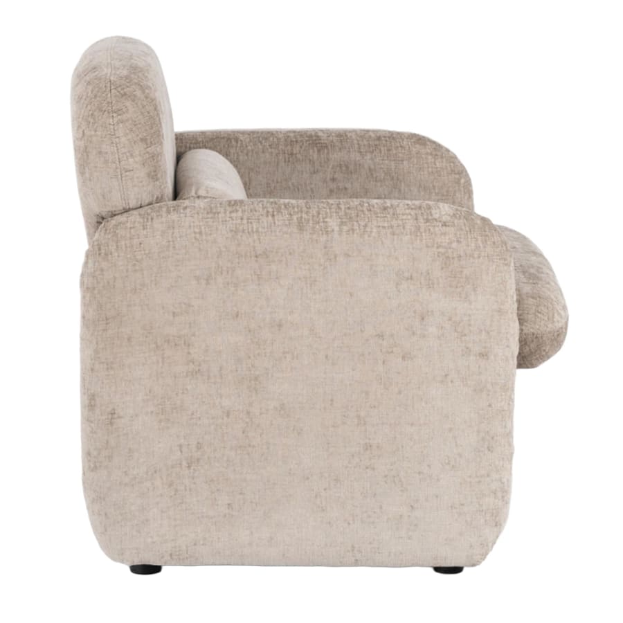 Fauteuil en tissu beige