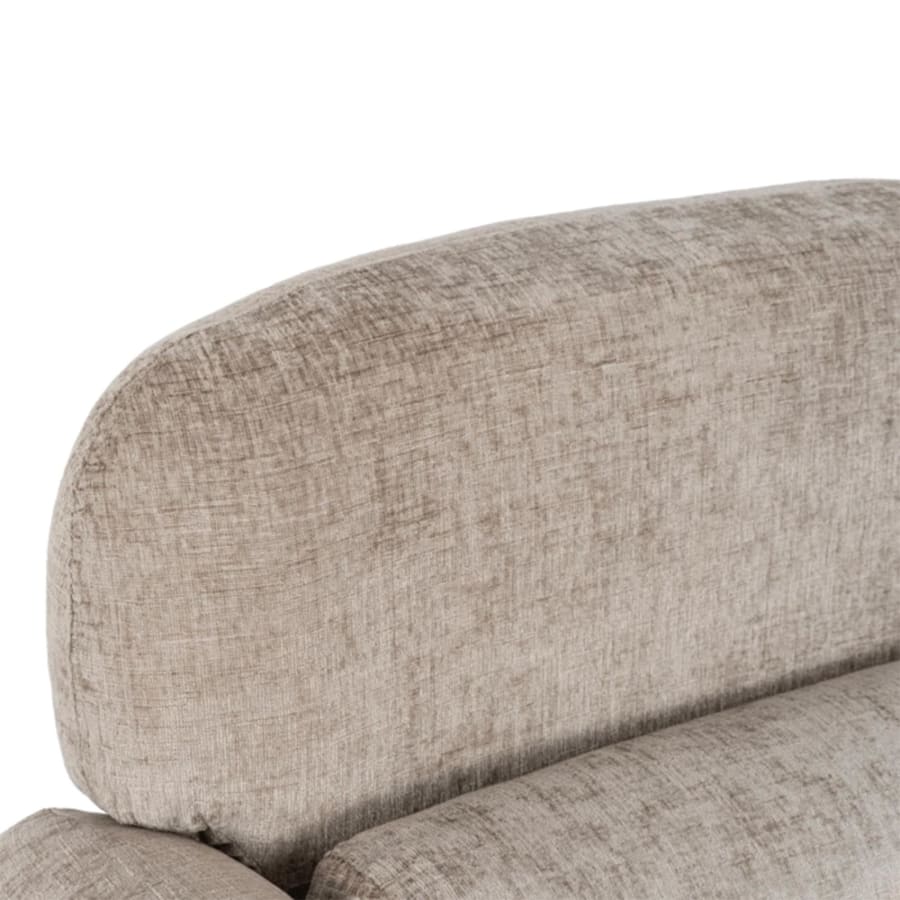 Fauteuil en tissu beige