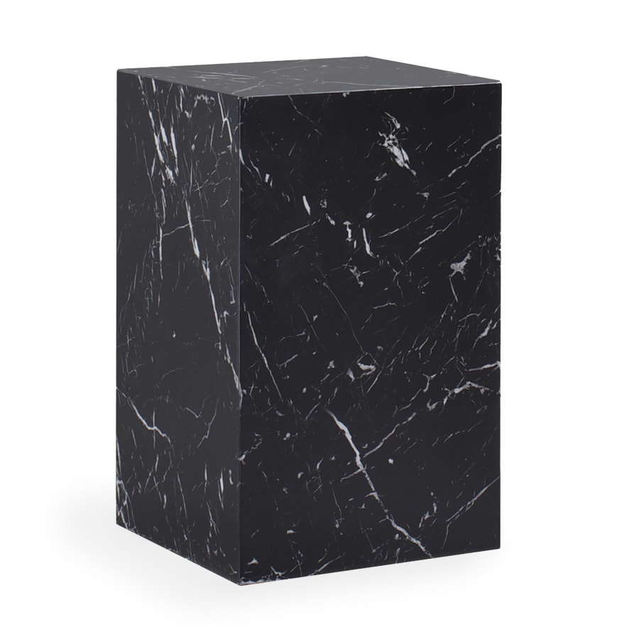 Table d'appoint marbre d'ing&eacute;nierie noir