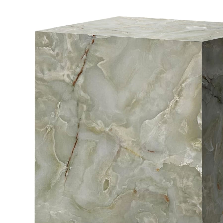 Table d'appoint en marbre d'ing&eacute;nierie vert