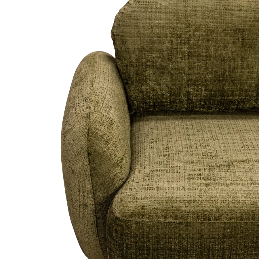 Canapé d'angle convertible avec coffre en tissu vert - Angle droit