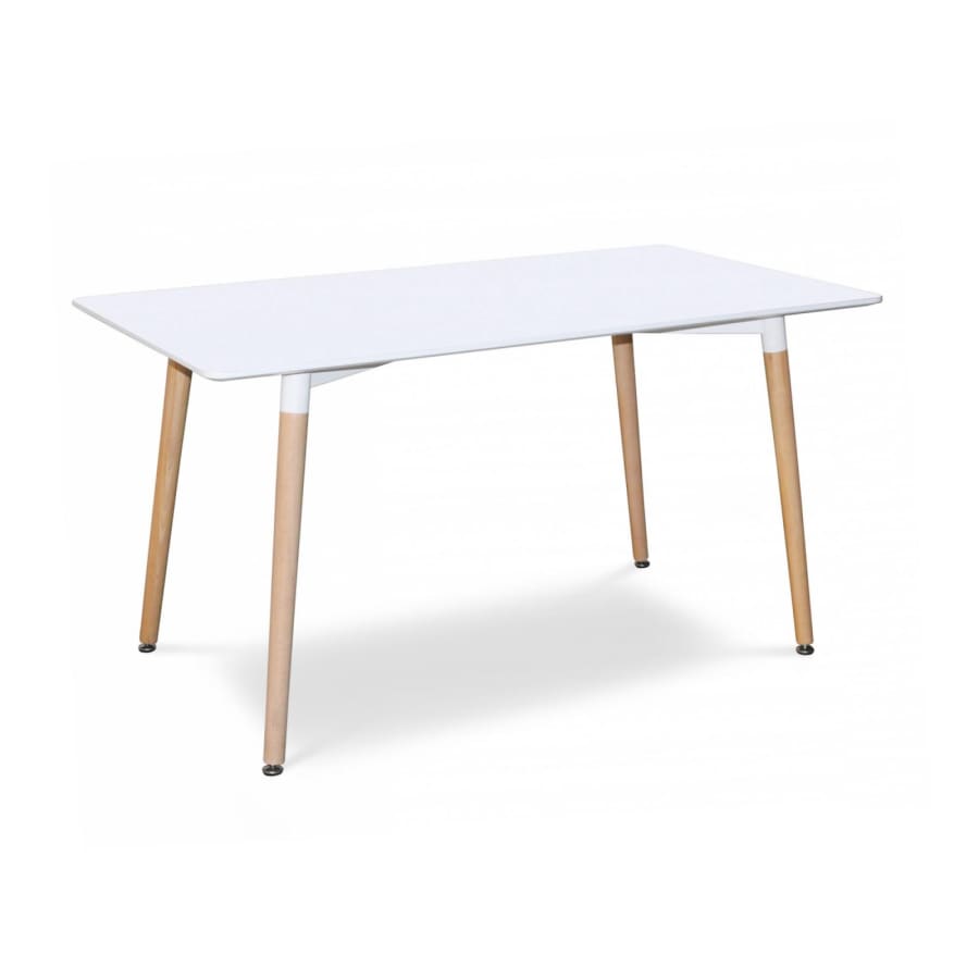 Table en bois laquée blanc