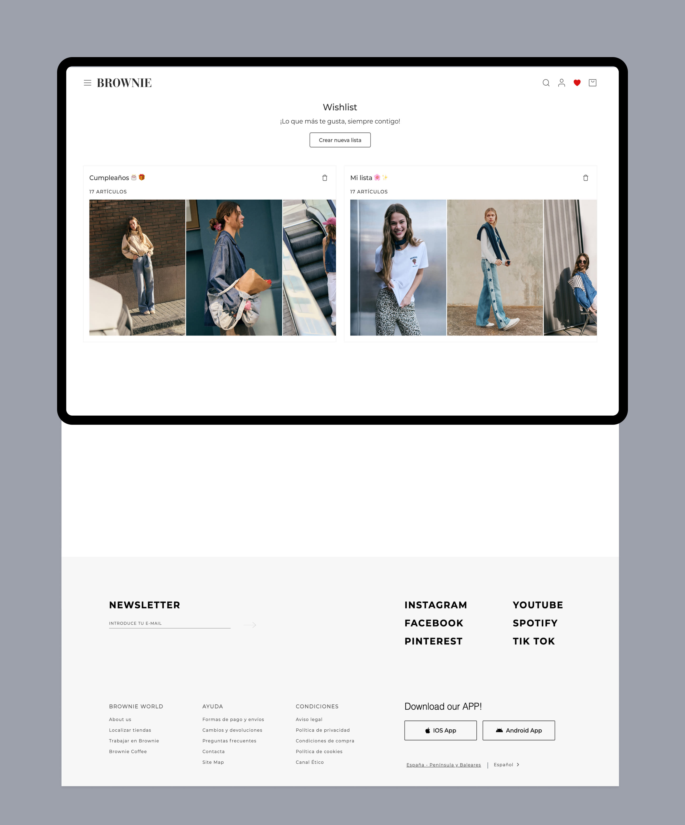 Diseño del proyecto de la wishlist de Brownie - Imagen 1