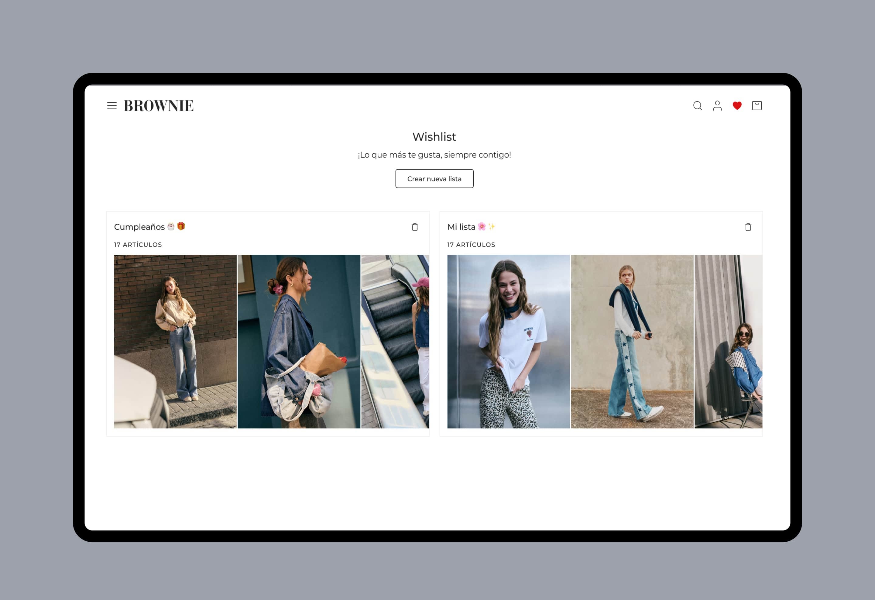 Diseño del proyecto de la wishlist de Brownie - Imagen 1