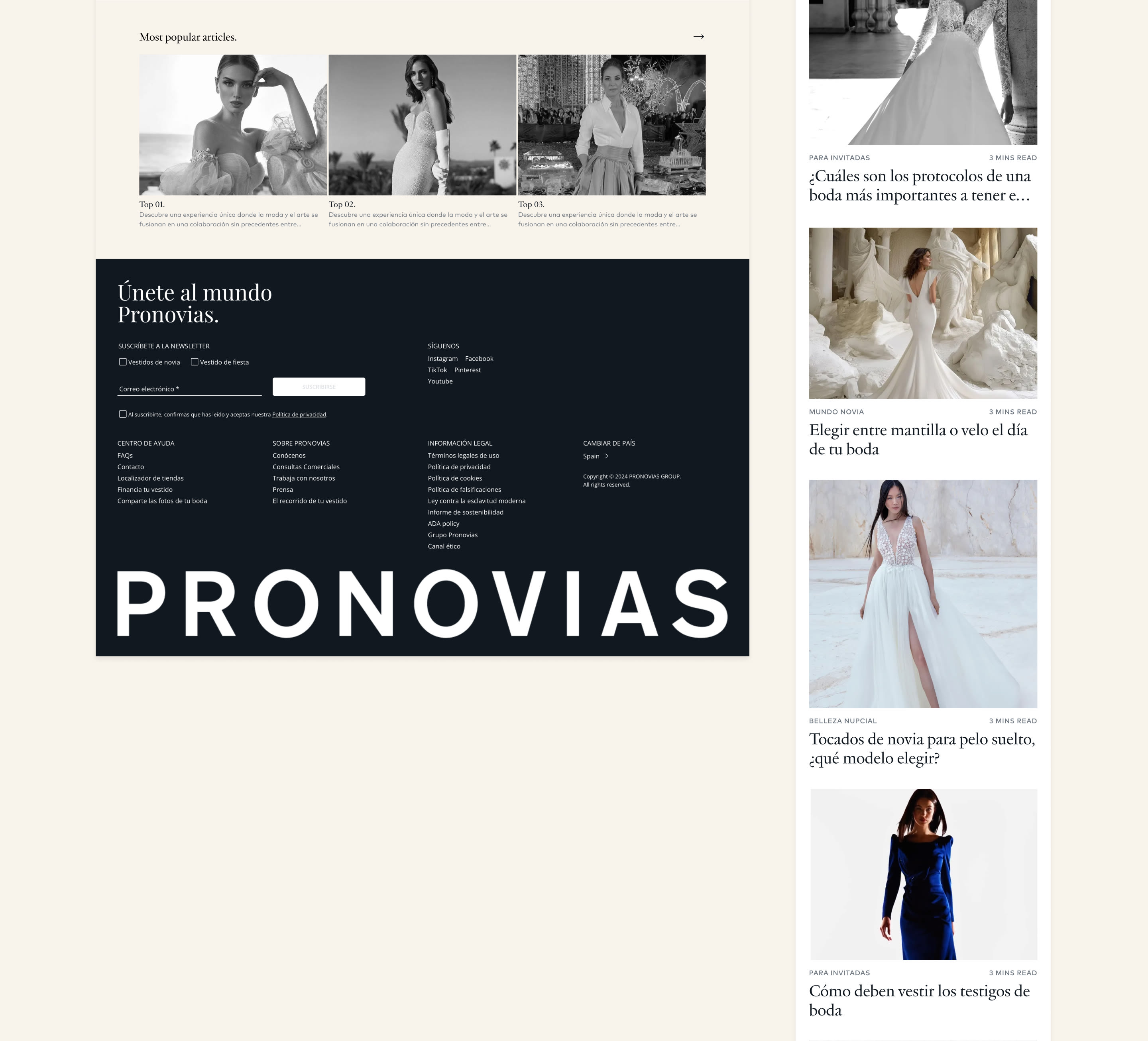 Diseño del proyecto del editoral the edit de pronovias