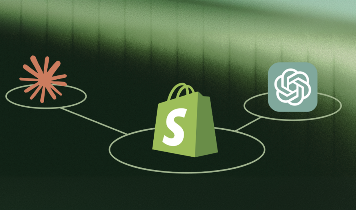 Interfaz de Shopify conectada a un chat de IA