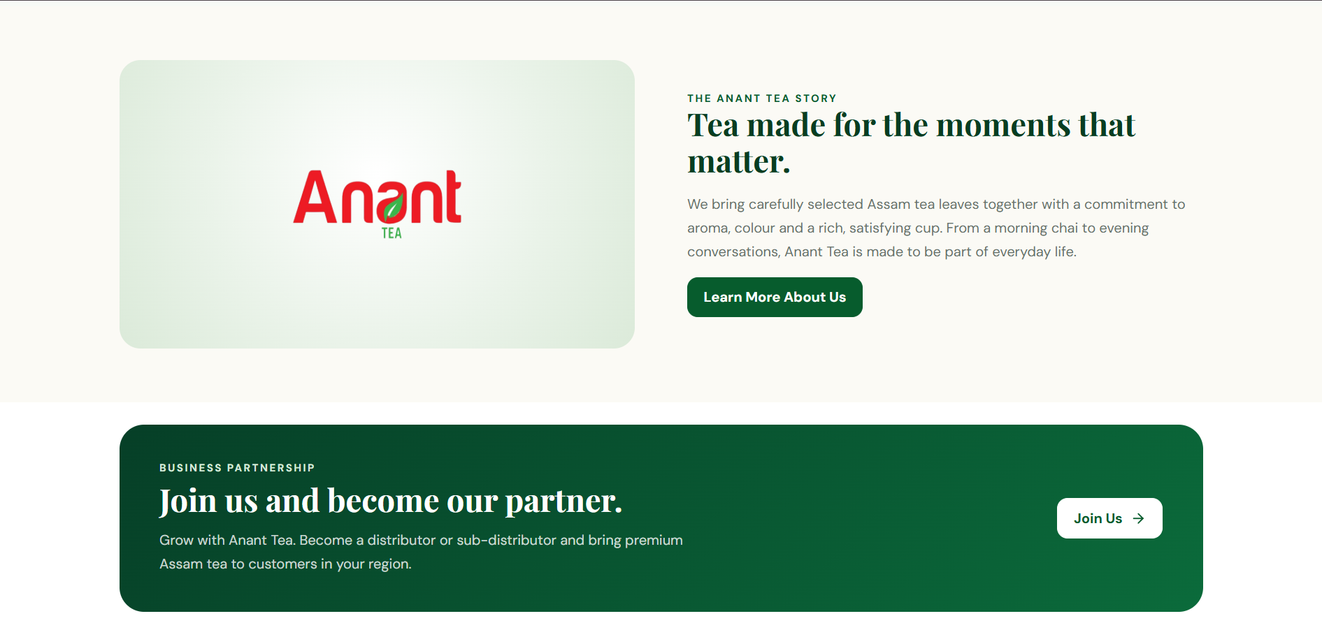 Anant Tea Company project image 2