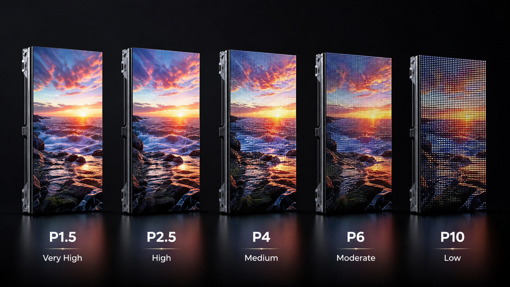 Fine-pitch indoor LED display panel