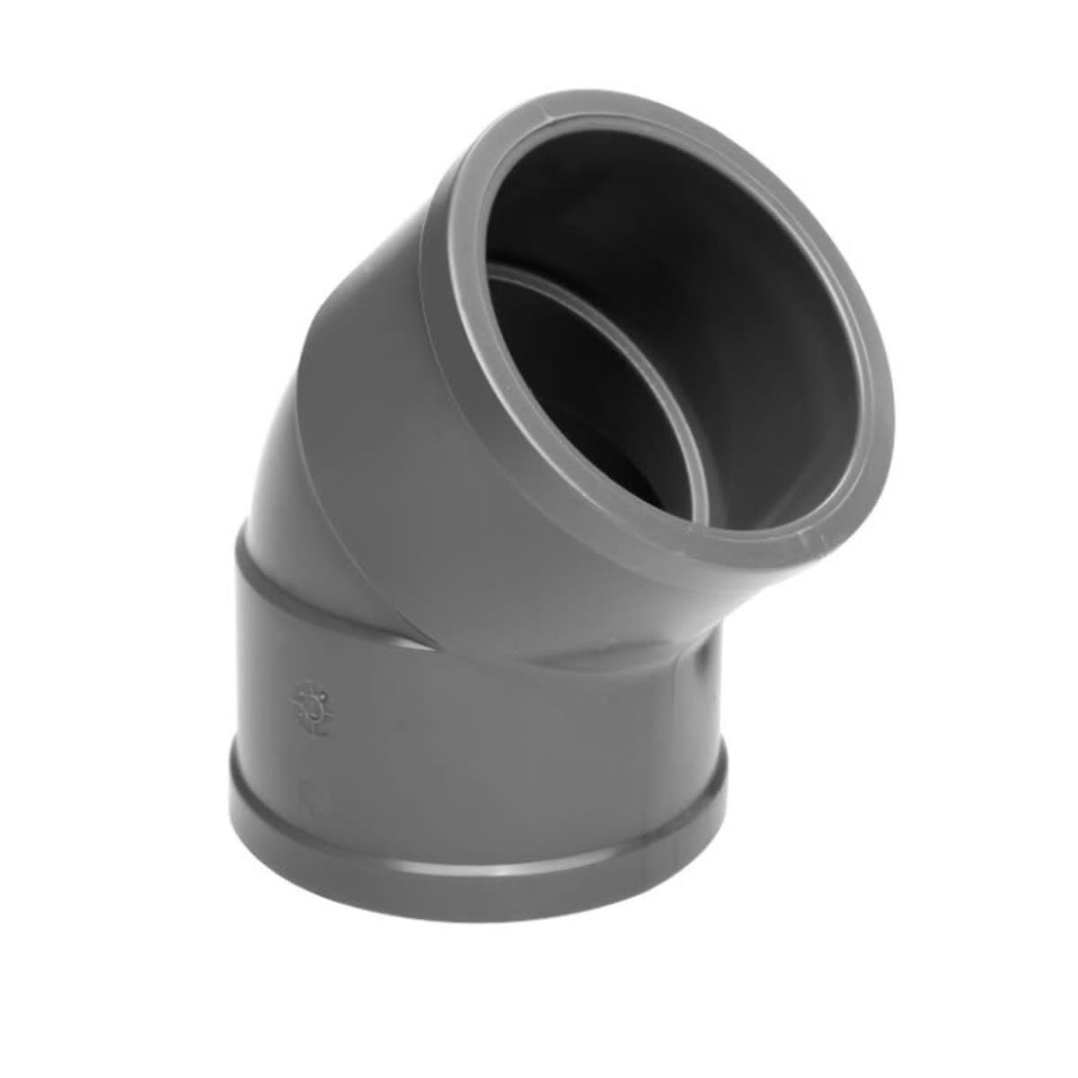 Codo 45° soldable HH PVC 50mm