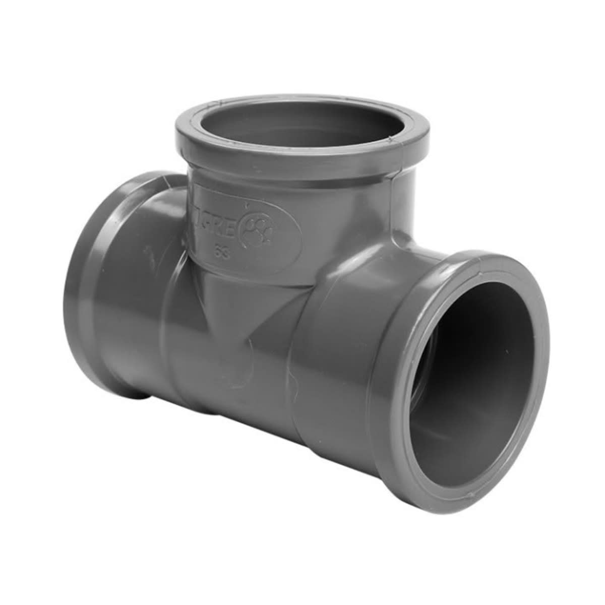 TE 90° soldable HHH PVC 63mm