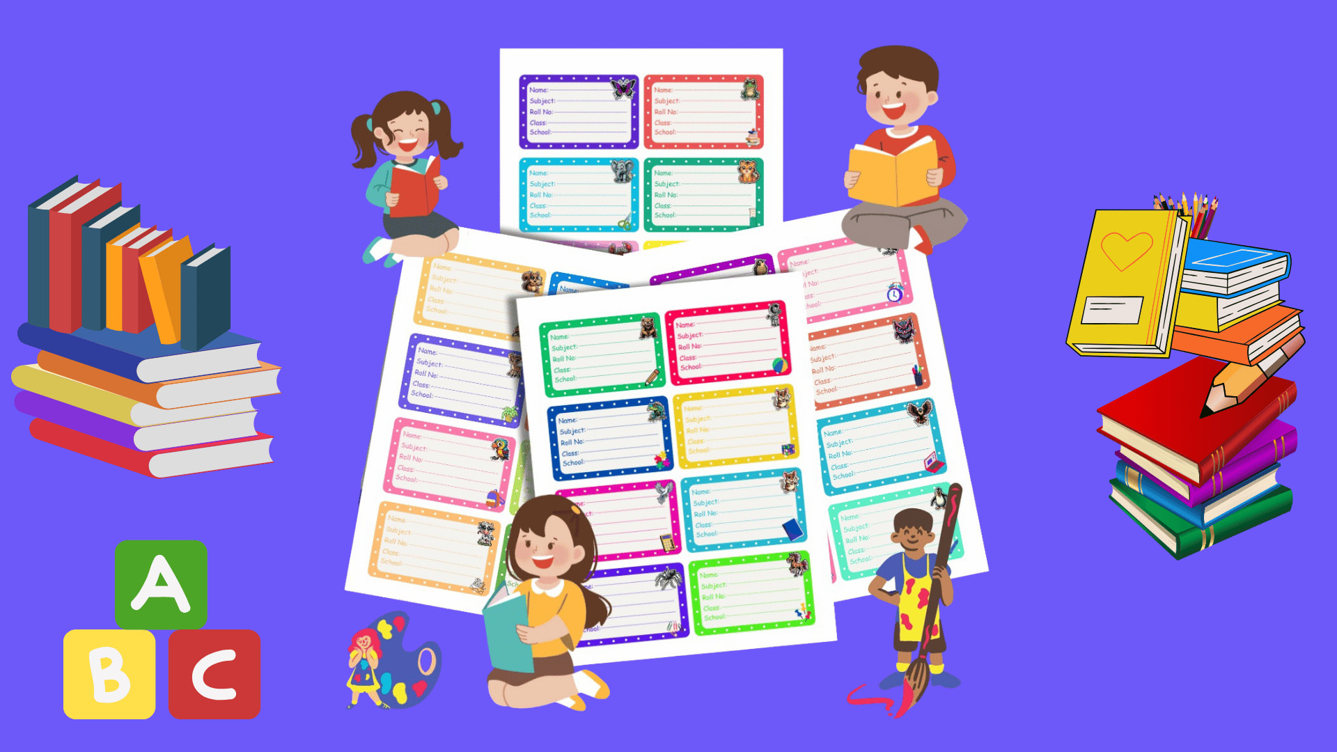 Animal Notebook Stickers