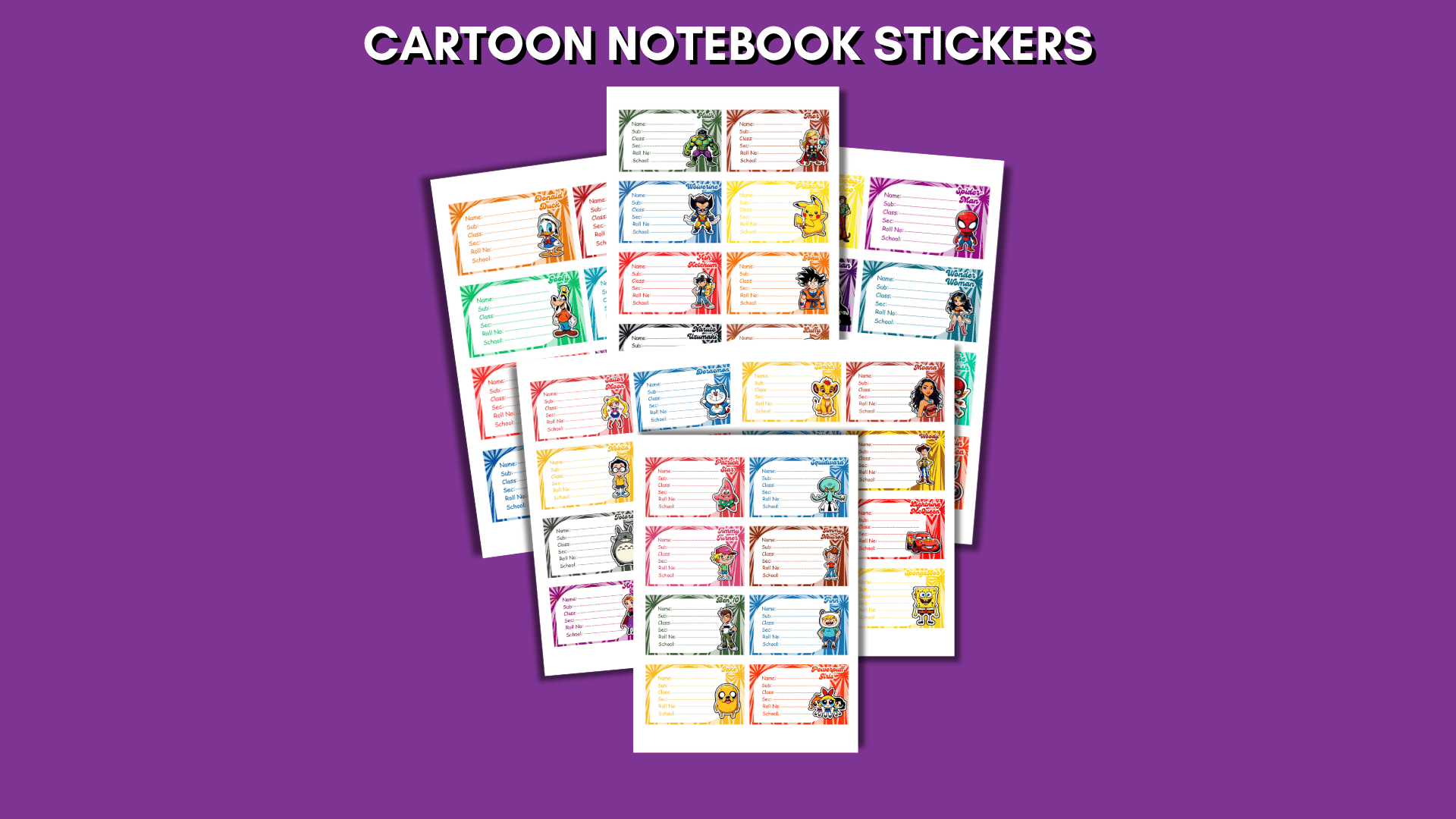 Upgrade your notebooks with our exclusive Cartoon sticker collection! These stickers are ideal for personalizing stationery, gifts, or scrapbooks. Easy to apply and remove without residue.