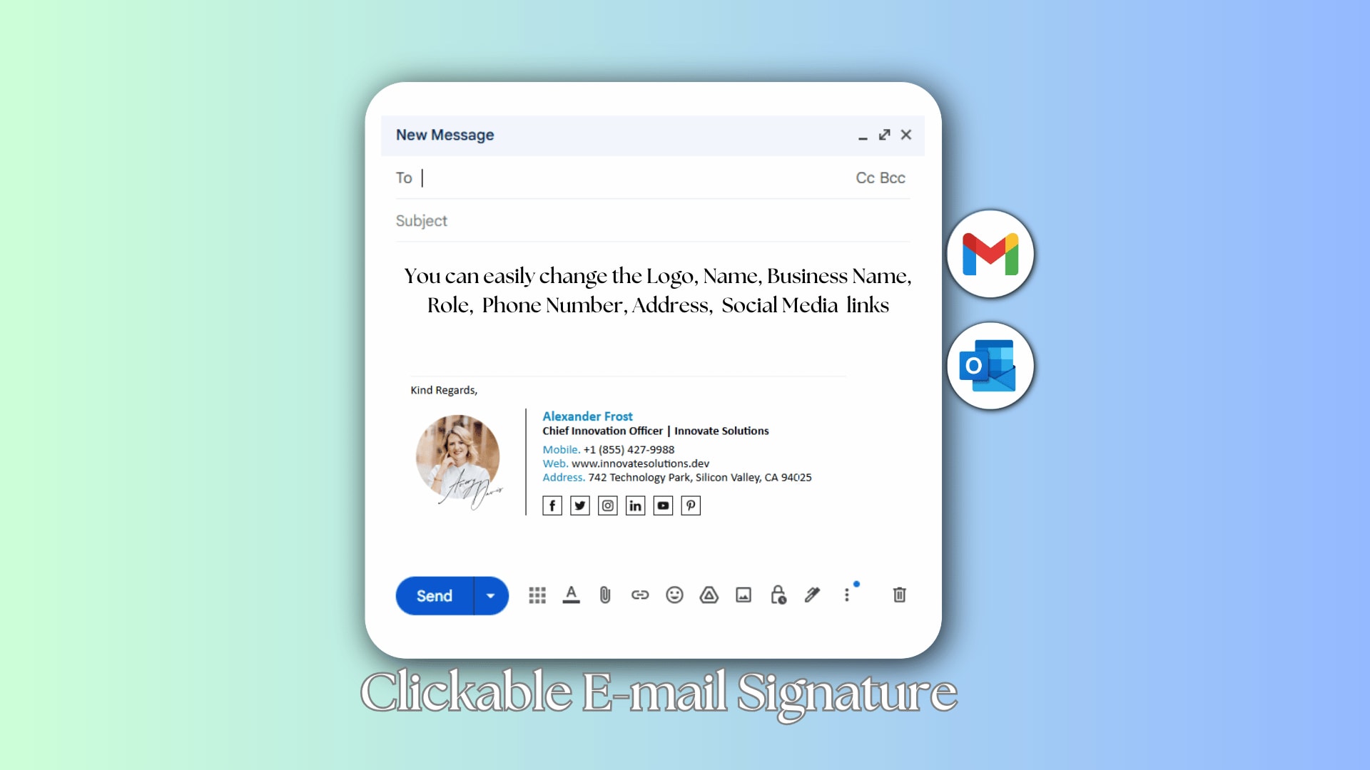Premium 19 HTML Email Signatures for Your Industry