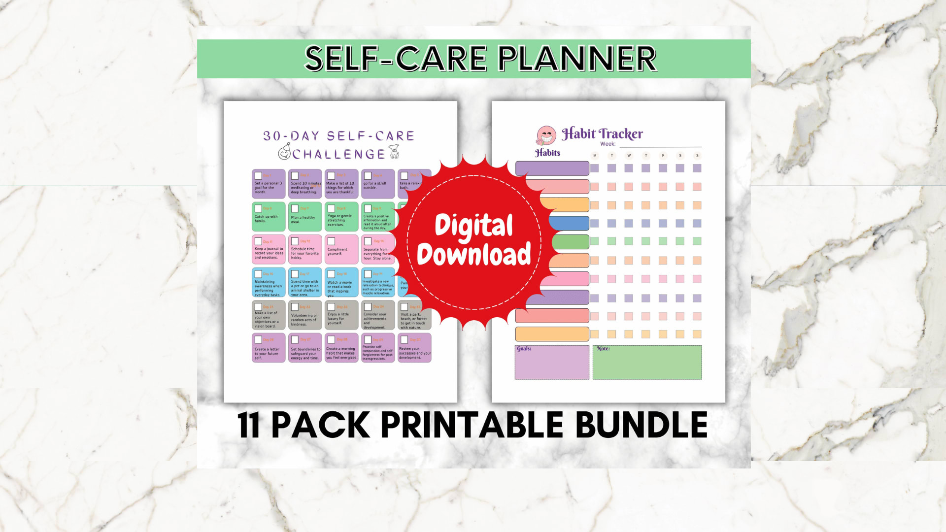 The Self-Care Planner Daily Edition as PDF