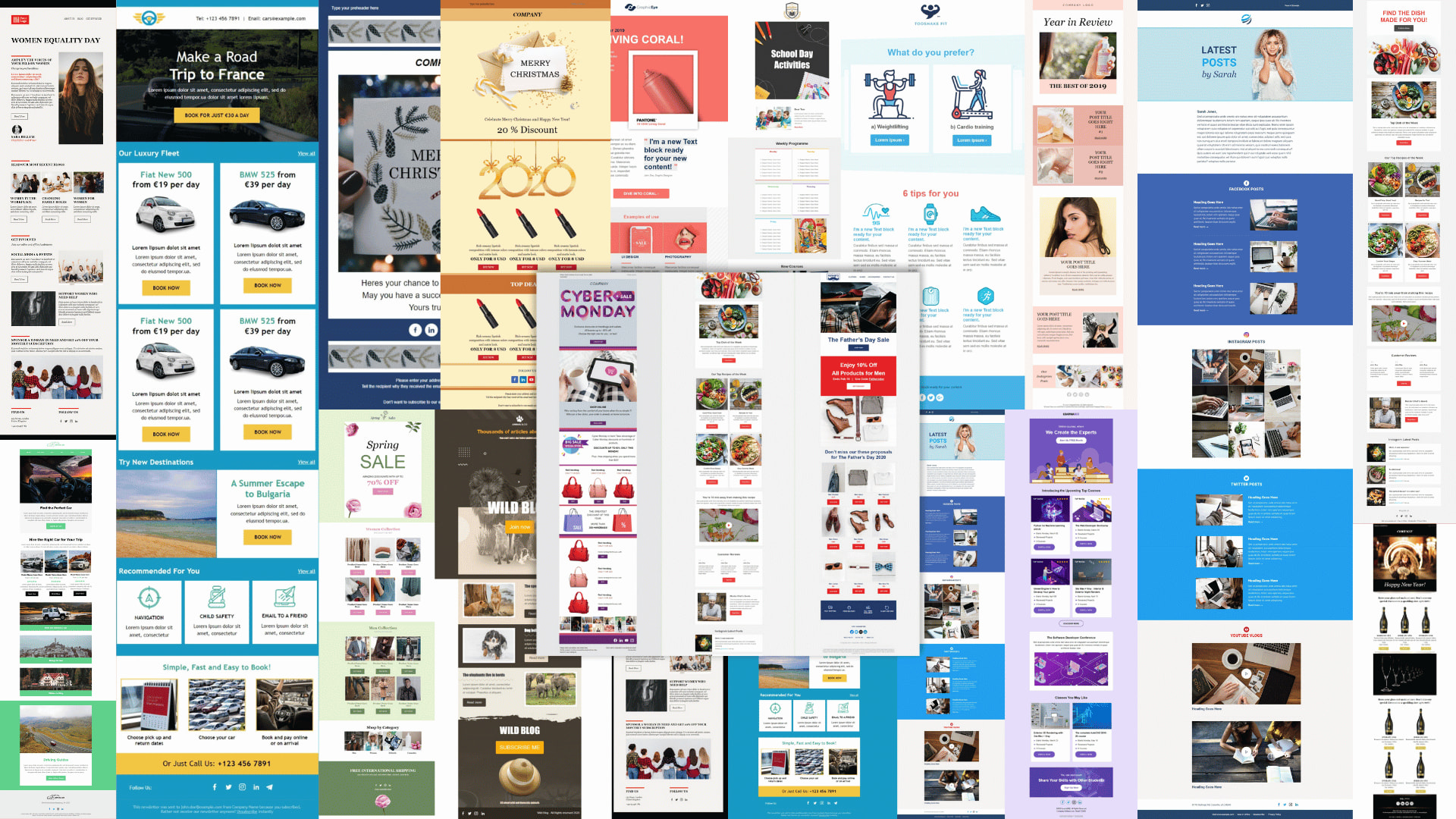 Editable HTML  Email Templates