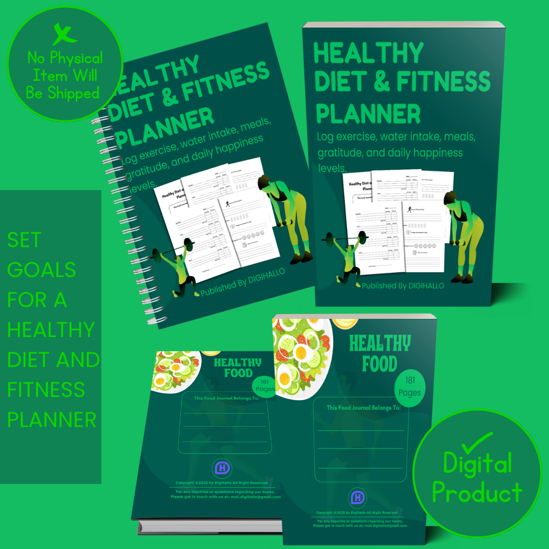 Healthy Diet and Fitness Planner