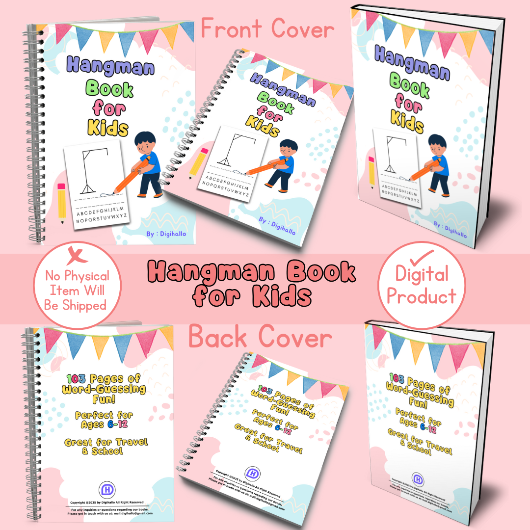 Hangman Book for Kids