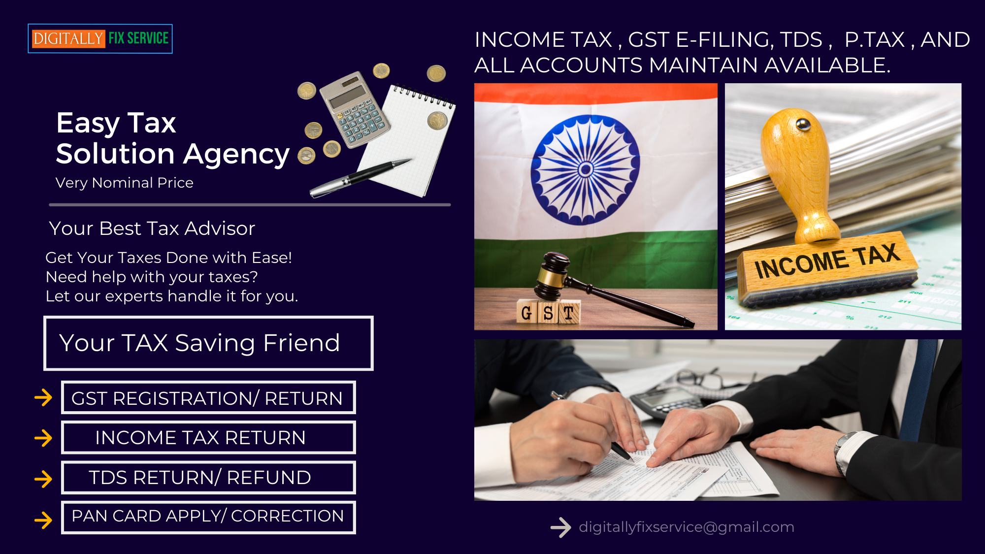 Professional GST and ITR Services in Kolkata