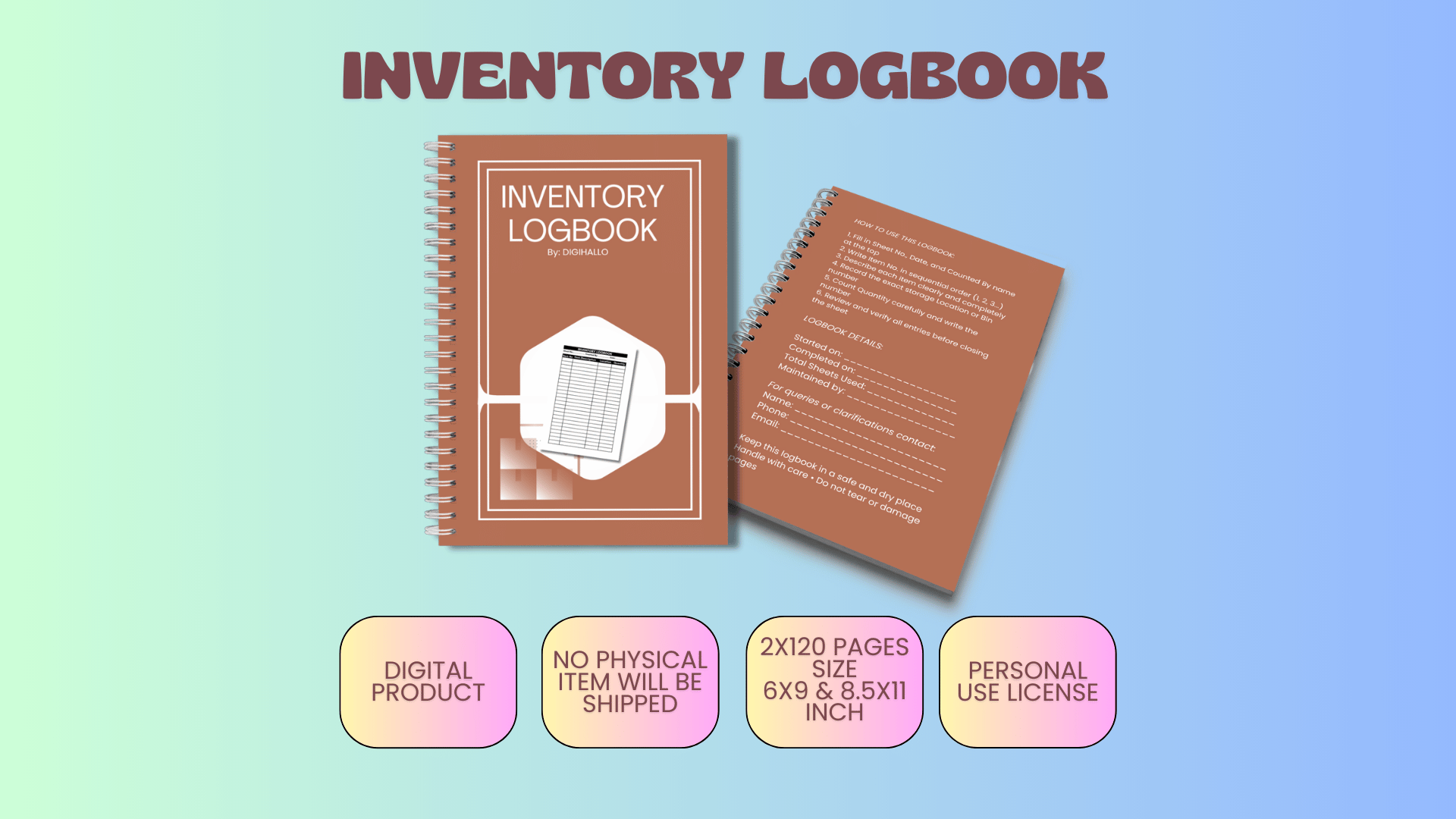 Inventory Logbook
