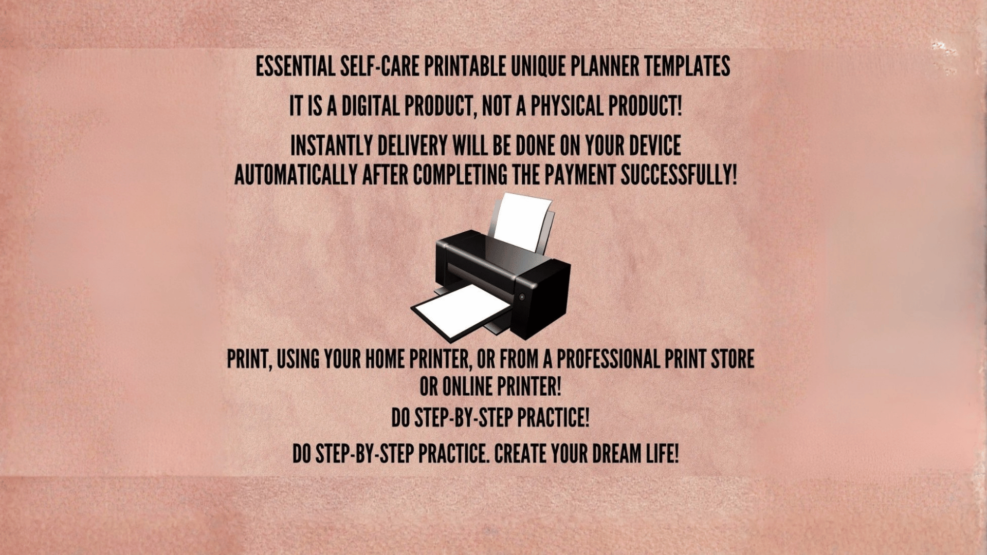 Printable Self-Care Planner 