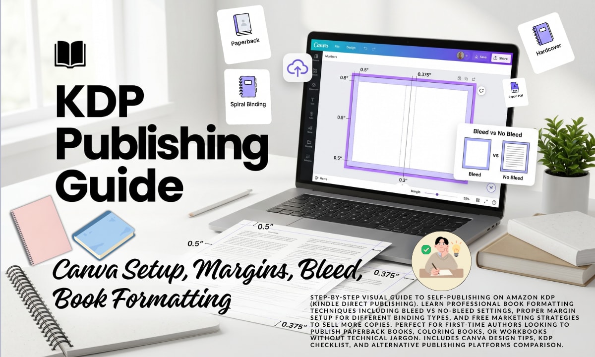 Complete KDP Publishing Step by Step Guide to Spiral Bound Book Design & Printing
