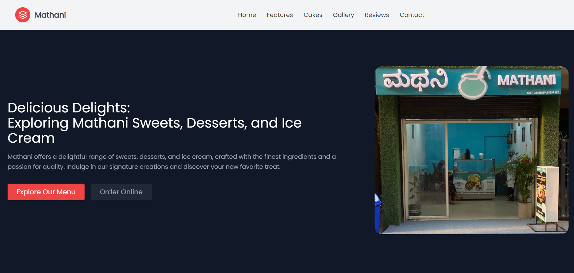 Mathani - Bakery and Cake Shop
