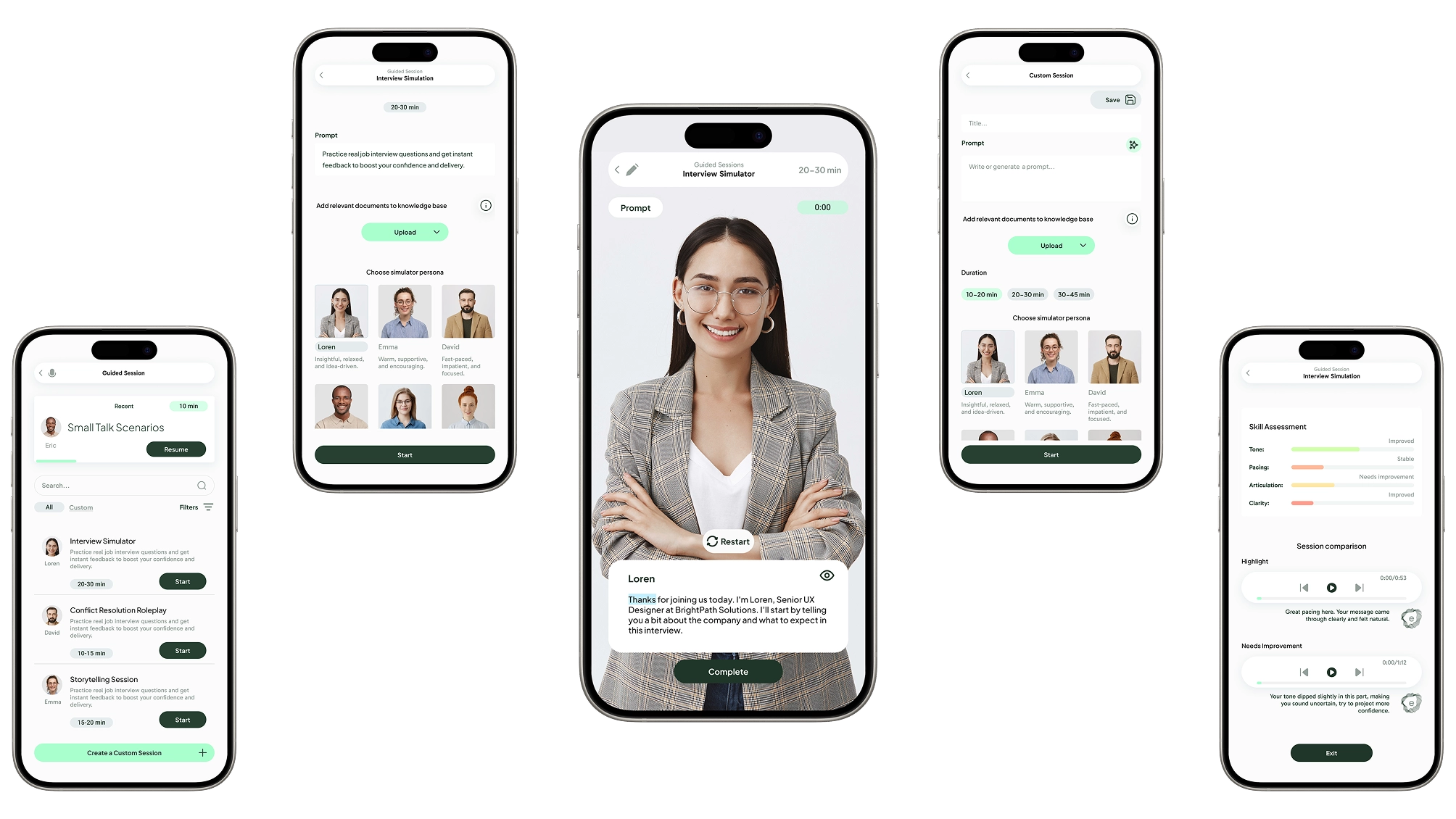 Eloqi mobile screen