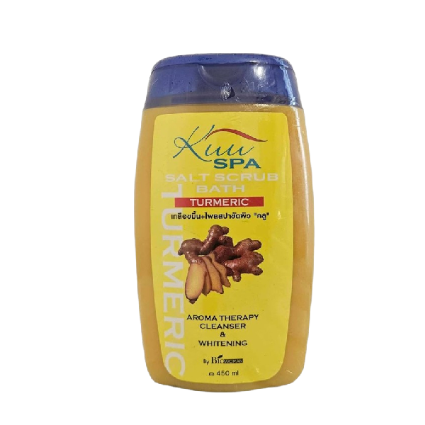 Salt Scrub Bath With Tumeric