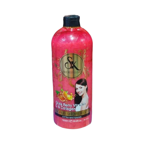 Gluta Berry, Vitamin C, Collagen With Kojic Acid Extra Whitening Scrub Shower