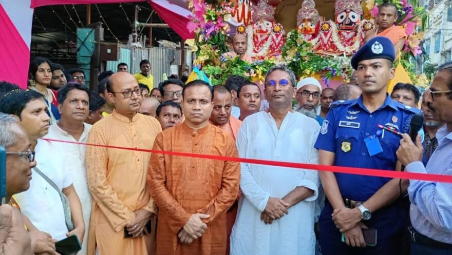 চাঁদপুর শহরে জগন্নাথ দেবের পাঁচটি রথ যাত্রা
