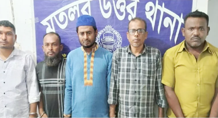 মতলব উত্তরের আলোচিত জুয়েল হত্যা মামলায় পাঁচ আসামির রিমান্ড মঞ্জুর