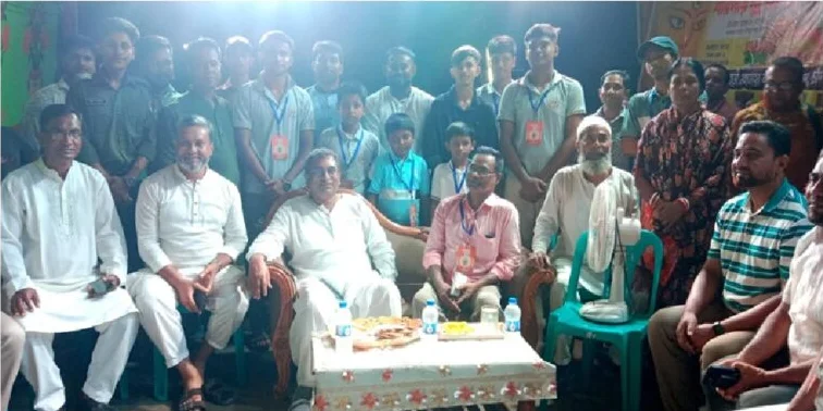 শাহমাহমুদপুরে পূজামণ্ডপ পরিদর্শনে জেলা বিএনপির সভাপতি মানিক