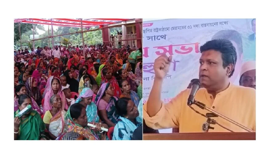 মতলবে উত্তরে সনাতন ধর্মাবলম্বীদের সঙ্গে তানভীর হুদার মতবিনিময়