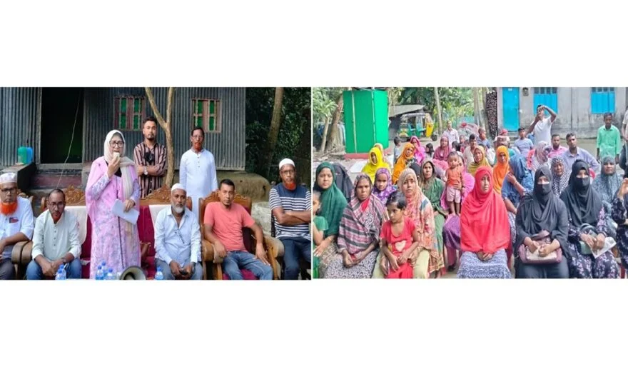 ধানের শীষের পক্ষে সাবেক এমপি রাশেদা বেগম হীরার উঠান বৈঠক