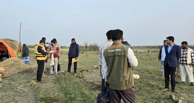 চাঁদপুর ইব্রাহীমপুরে চর কেটে দখলের চেষ্টা, আটক ৩