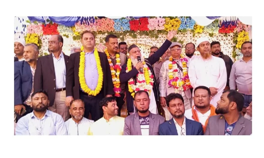 মতলব দক্ষিণে সনাতন ধর্ম মহাসম্মেলনে ধানের শীষের প্রার্থী ড. জালাল উদ্দিন
