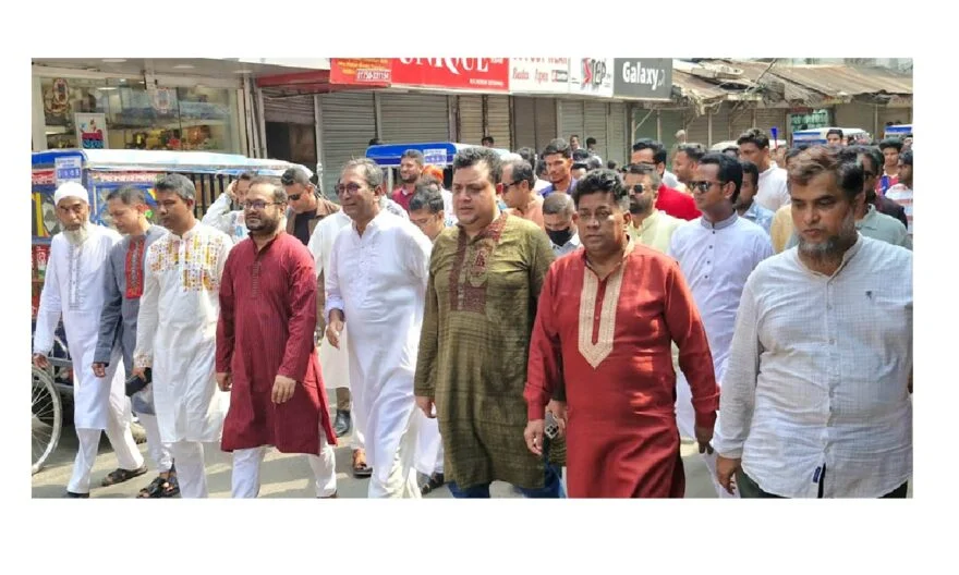 বর্ণিল আয়োজনে বাংলা নববর্ষে চাঁদপুর জেলা প্রশাসনের বৈশাখী শোভাযাত্রা