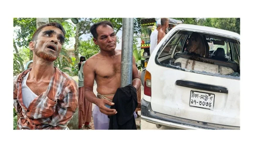 মতলব উত্তরে প্রাইভেটকারে বাছুর চুরির চেষ্টায় আটক -২