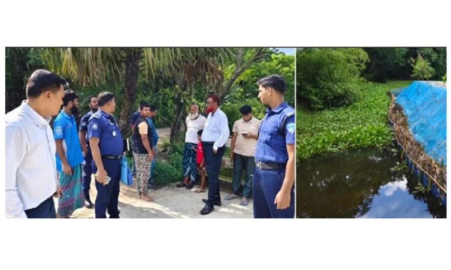 শাহরাস্তিতে সরকারি খাল ভরাট করায় ২০ হাজার টাকা অর্থদণ্ড